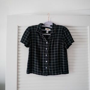 Vintage cropped button down